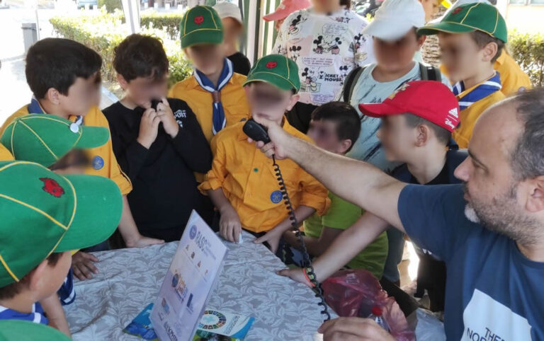 Radio Amateur day supporting Jamboree on the Air 2023 in Rethymnon city.